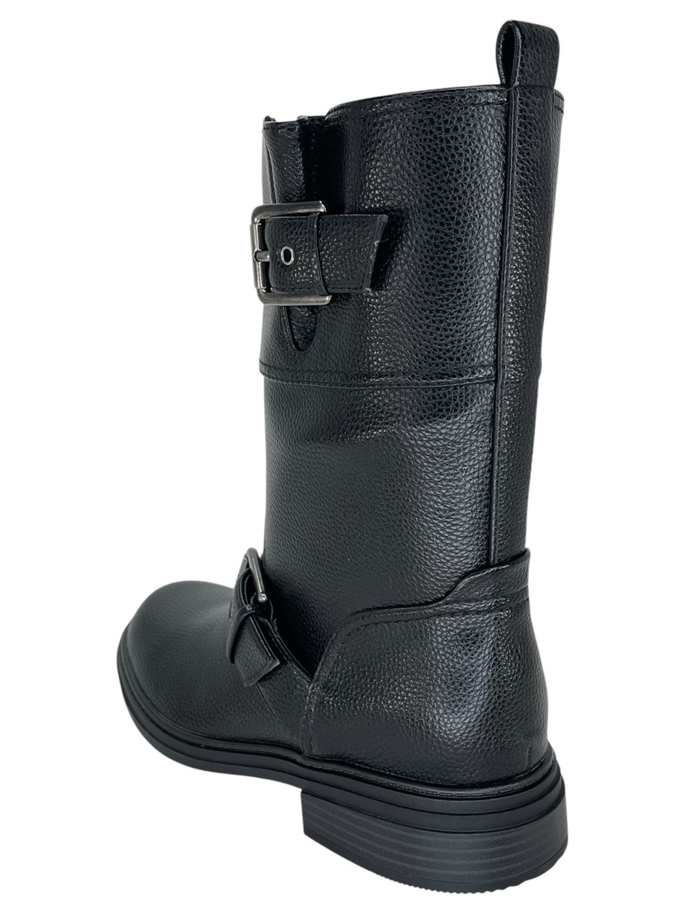 Naturalizer Latoya Black Pebbled Faux Leather Mid Calf Womens Boots Size 9W - Picture 8 of 12